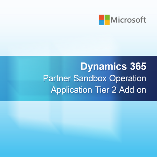 Dynamics 365 Partner Sandbox Λειτουργία Εφαρμογής Επιπέδου 2 Πρόσθετο