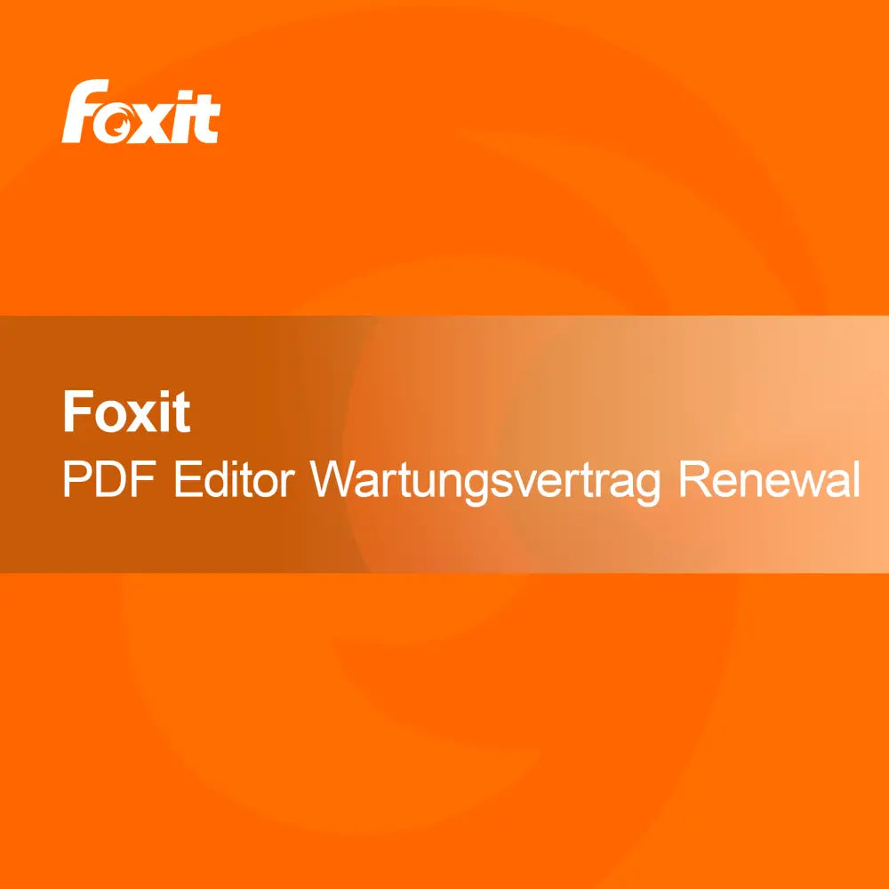 Ανανέωση Συμβολαίου Συντήρησης Foxit PDF Editor