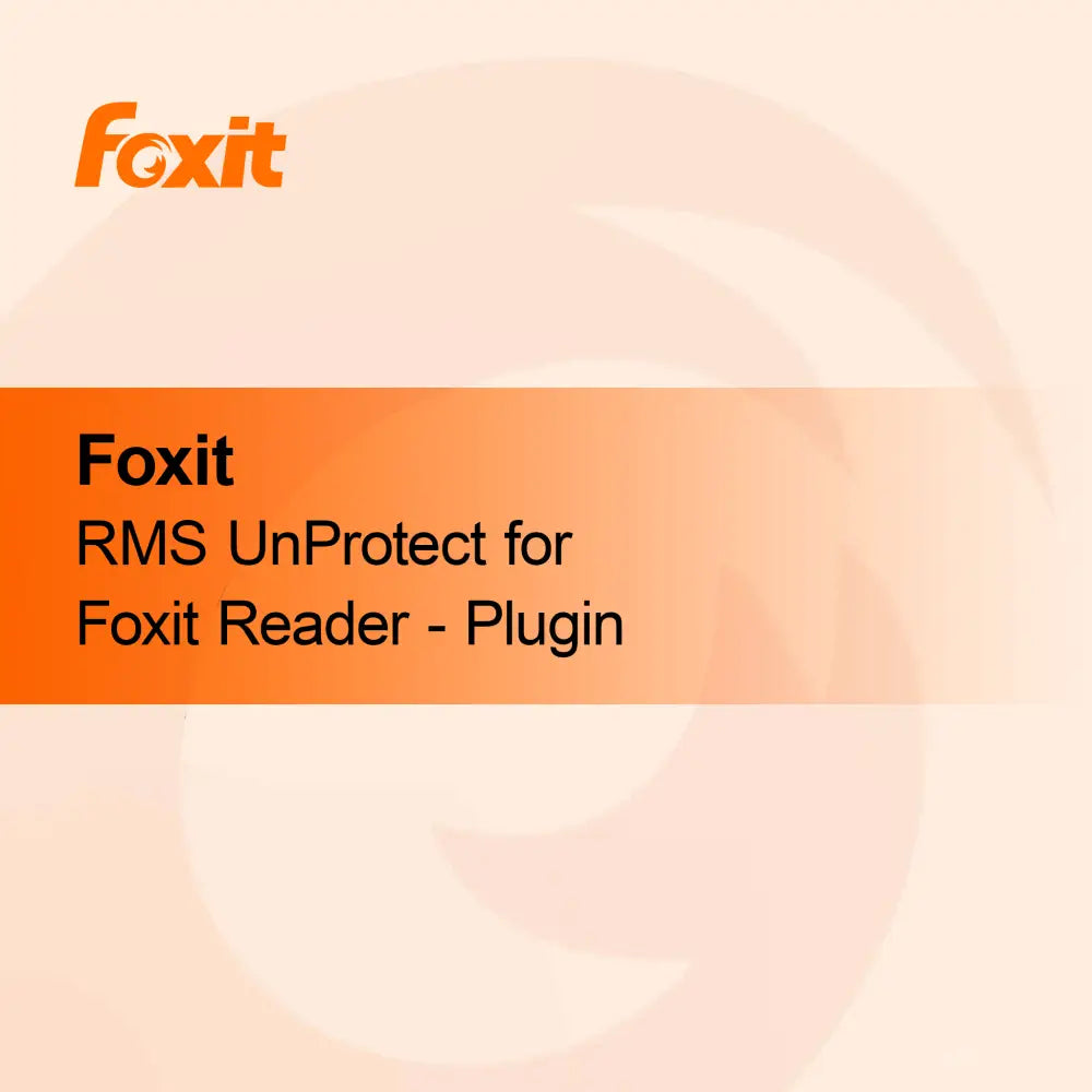 Foxit RMS UnProtect για το Foxit Reader - Πρόσθετο