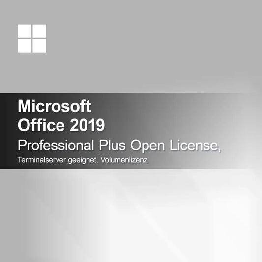 Microsoft Office 2019 Professional Plus Open License, κατάλληλο για Terminalserver, άδεια όγκου