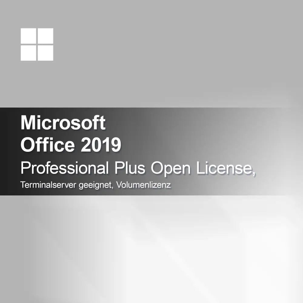Microsoft Office 2019 Professional Plus Open License, κατάλληλο για Terminalserver, άδεια όγκου