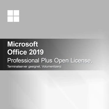 Microsoft Office 2019 Professional Plus Open License, κατάλληλο για Terminalserver, άδεια όγκου
