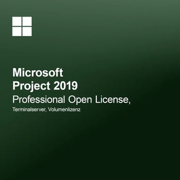 Microsoft Project 2019 Professional Open License, Terminalserver, Άδεια Όγκου