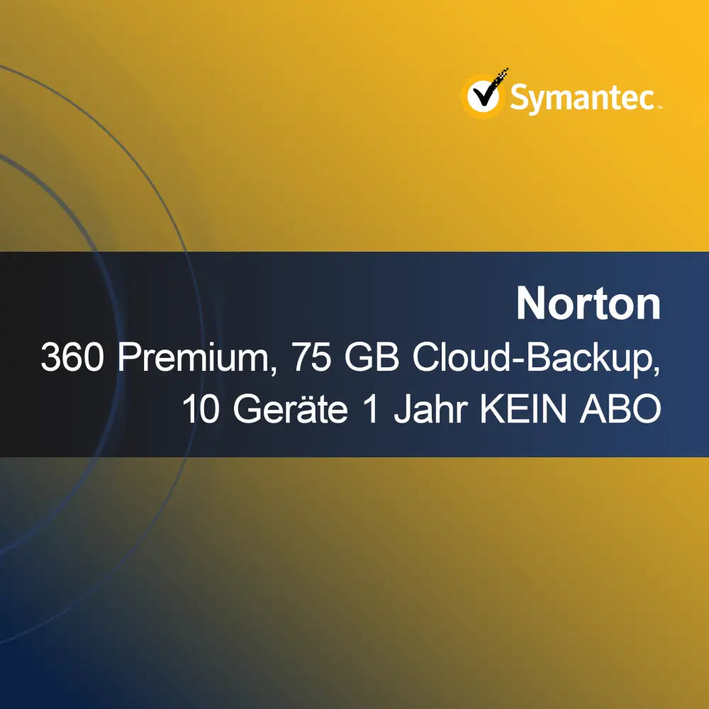 Norton 360 Premium, 75 GB Cloud-Backup, 10 συσκευές 1 έτος ΧΩΡΙΣ ΣΥΝΔΡΟΜΗ