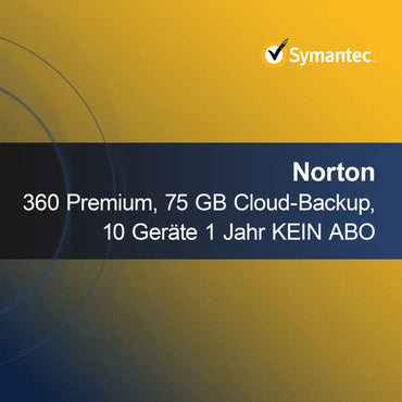 Norton 360 Premium, 75 GB Cloud-Backup, 10 συσκευές 1 έτος ΧΩΡΙΣ ΣΥΝΔΡΟΜΗ