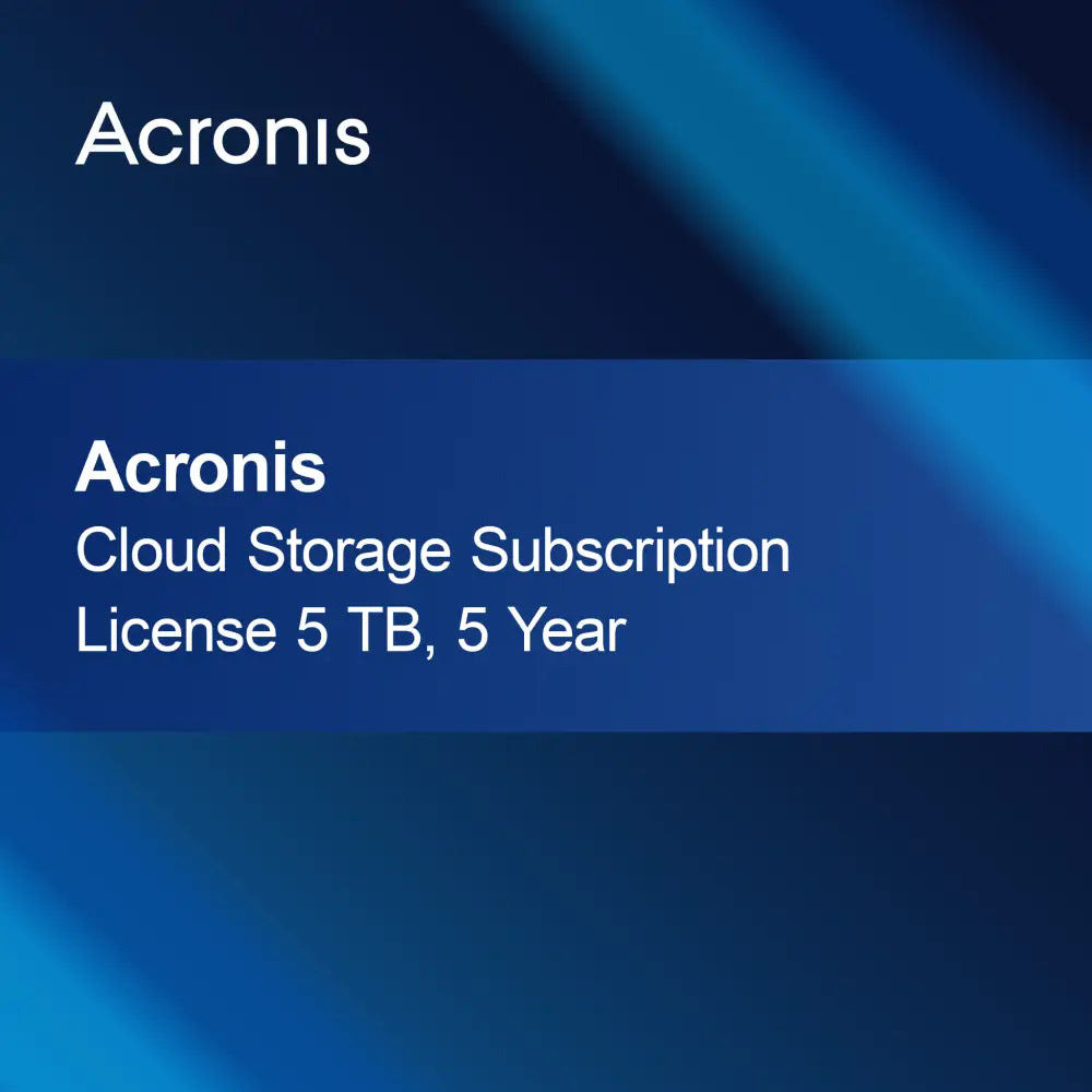 Άδεια Συνδρομής Αποθήκευσης Νέφους Acronis 5 TB, 5 Έτη