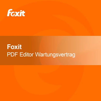 Foxit PDF Editor + Συμβόλαιο Συντήρησης