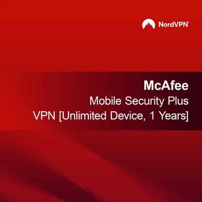 McAfee Mobile Security Plus VPN [Απεριόριστη Συσκευή, 1 Έτος]