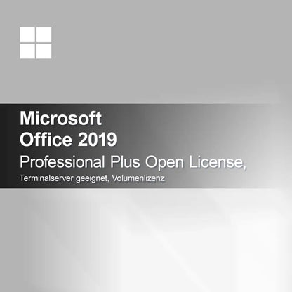 Microsoft Office 2019 Professional Plus Open License, κατάλληλο για Terminalserver, άδεια όγκου