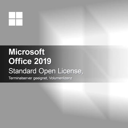 Microsoft Office 2019 Standard Open License, κατάλληλο για Terminalserver, άδεια όγκου