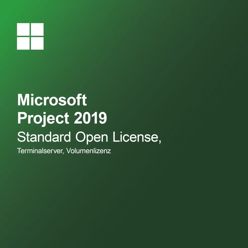 Microsoft Project 2019 Standard Open License, Terminalserver, Άδεια Όγκου