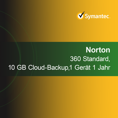 Norton 360 Standard, 10 GB αποθήκευση στο cloud, 1 συσκευή 1 έτος