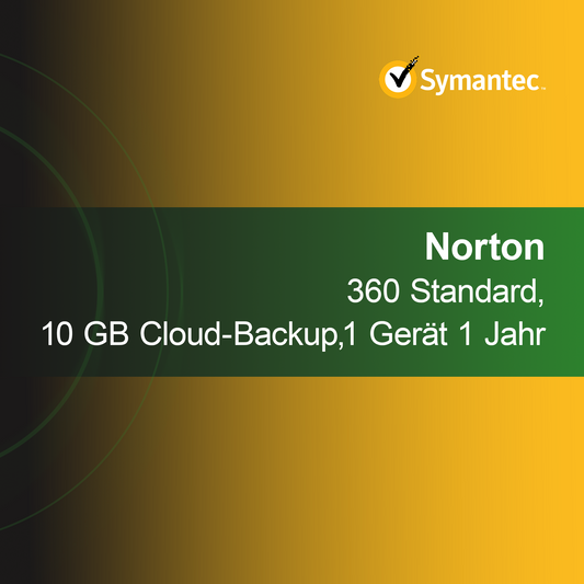Norton 360 Standard, 10 GB αποθήκευση στο cloud, 1 συσκευή 1 έτος